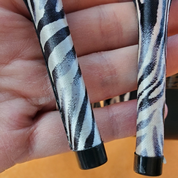 Zebra Studded Heels - Picture 4 of 9